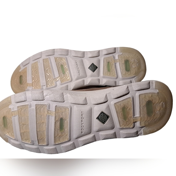 Rockport Comfort Sneakers Light Brown Suede Perforated Breathable Size 11 - Picture 5 of 12